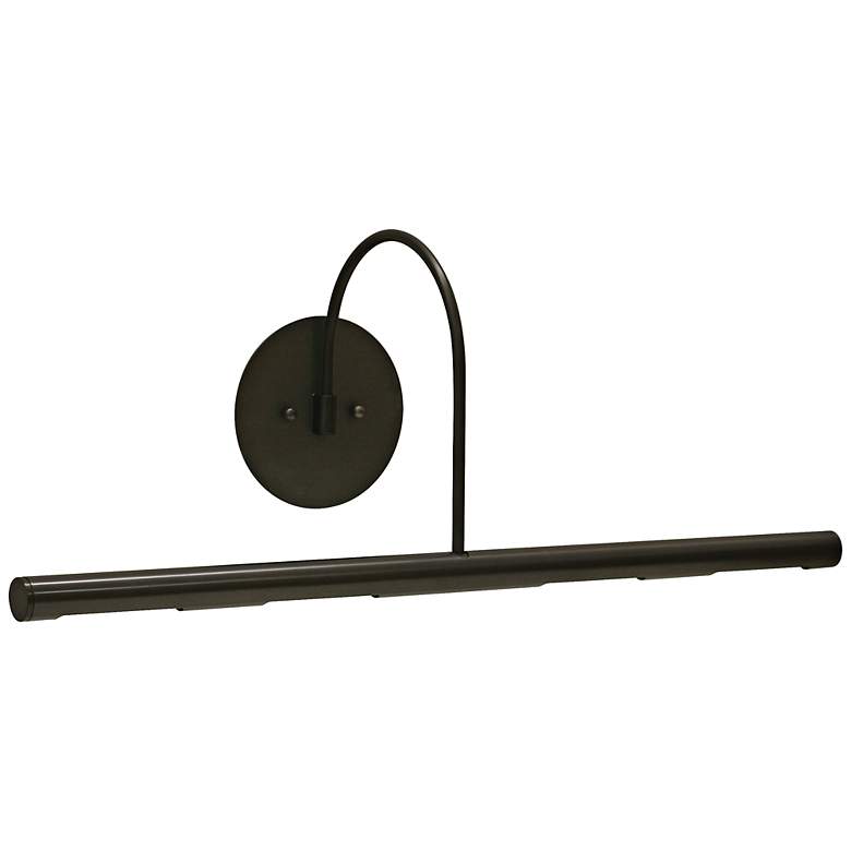 Image 1 House of Troy 14 inch Wide Direct Wire Bronze Picture Light