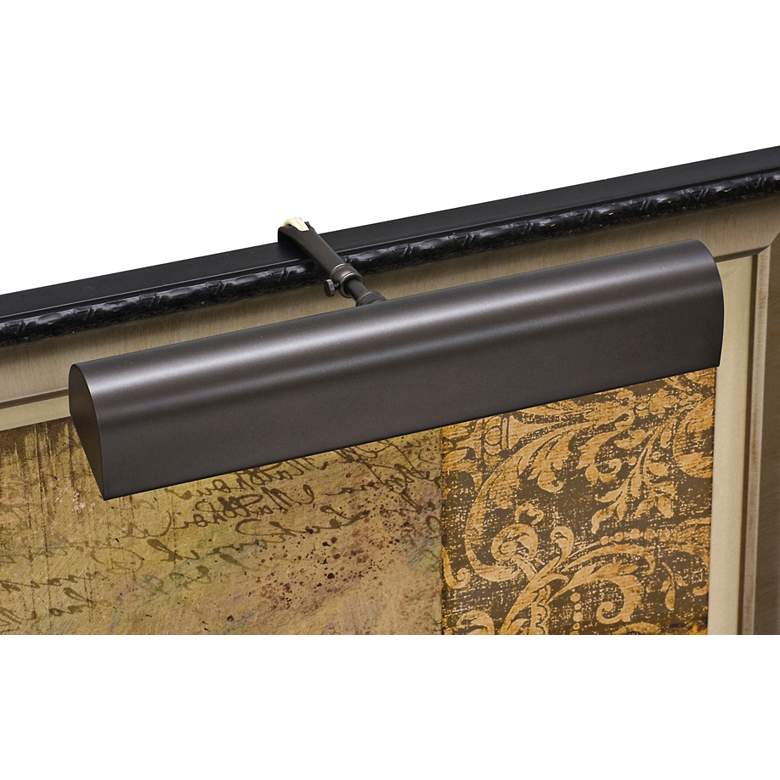 Image 1 House of Troy 14" Wide Mahogany Bronze Plug-In Picture Light