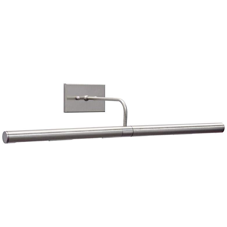 Image 1 House of Troy 14"W Direct Wire Satin Nickel Picture Light