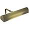 House of Troy 14"W Traditional LED Brass Picture Light