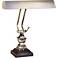 House of Troy 15" High Bronze and Brass Banker's Piano Desk Lamp