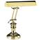 House of Troy 16" High Solid Brass Banker Piano Lamp