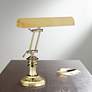 House of Troy 16" High Solid Brass Banker Piano Lamp
