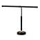 House of Troy 19" Wide Adjustable Height Black Brass LED Piano Lamp