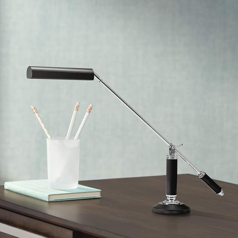 Image 2 House of Troy 21 inch High Balance Arm Black Chrome Adjustable Desk Lamp