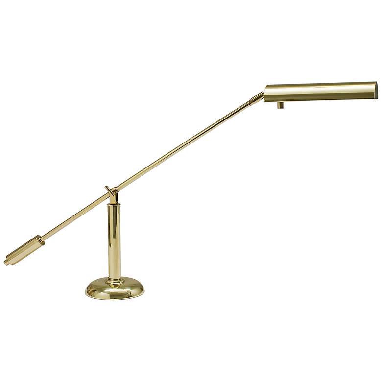 Image 2 House of Troy 21" Polished Brass Balance Arm Banker Piano Desk Lamp