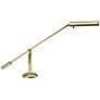 House of Troy 21" Polished Brass Balance Arm Banker Piano Desk Lamp