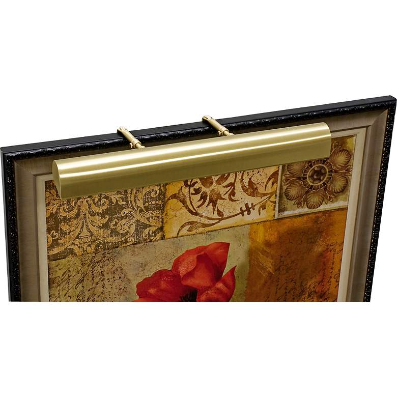 Image 1 House of Troy 21" Wide Satin Brass Adjustable Picture Light