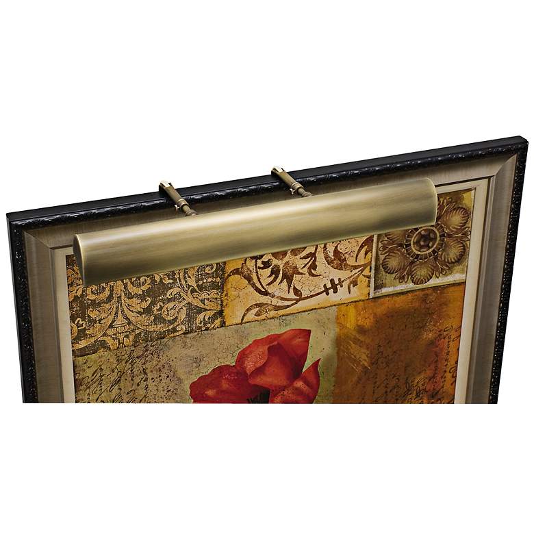 Image 1 House of Troy 21"W Antique Brass Adjustable Picture Light