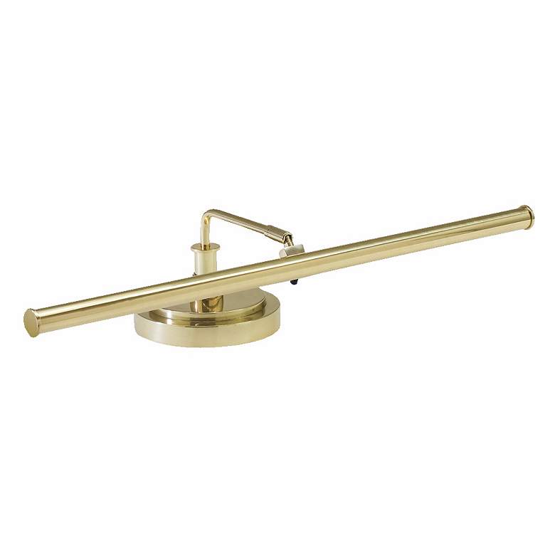 Image 1 House of Troy 4" High Polished Brass Finish LED Music Stand Piano Lamp
