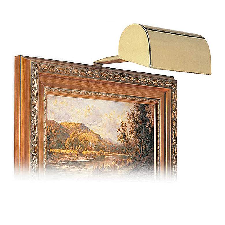 Image 1 House of Troy 5 inch Wide Gold Finish Plug-in Picture Light