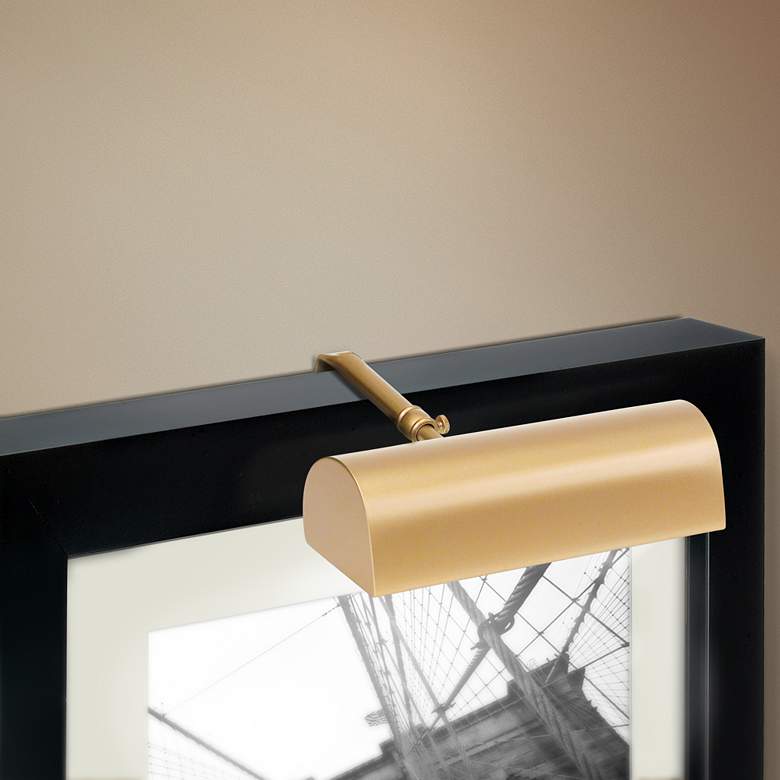 Image 1 House of Troy 8" Wide Gold Finish Plug-in Picture Light