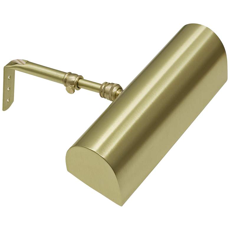 Image 1 House of Troy 8"  Wide Satin Brass Plug-In Picture Light