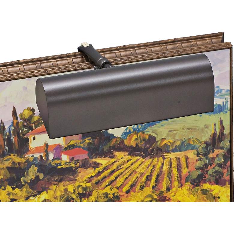Image 1 House of Troy 8"W Mahogany Bronze Plug-In Picture Light