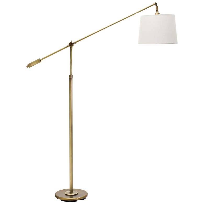 Image 1 House of Troy Abington Adjustable Aged Brass Floor Lamp