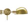 House of Troy Addison Antique Brass Swing Arm Wall Lamp