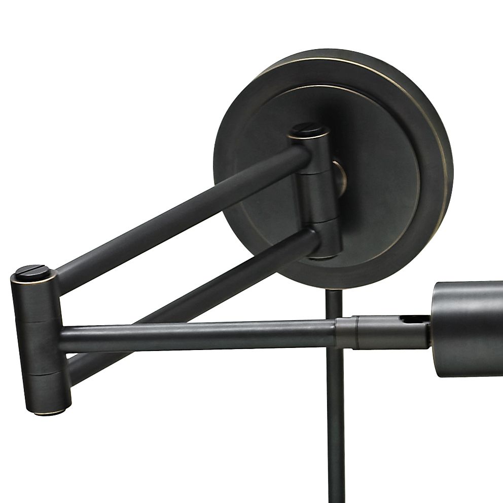 Image 3 House of Troy Addison Modern Bronze Plug-In Swing Arm Wall Lamp more views