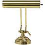 House of Troy Advent 10 1/2" Twin Arm Polished Brass Piano Desk Lamp