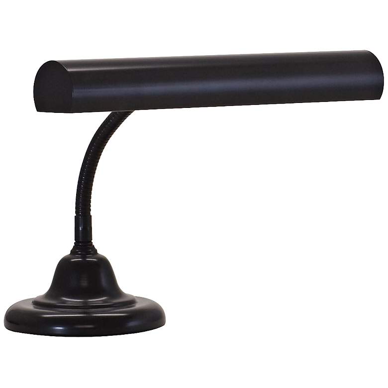 Image 2 House of Troy Advent 14 inch Wide Black Finish Gooseneck Piano Desk Lamp