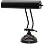 House of Troy Advent 2-Arm 10" Wide Bronze Piano Desk Lamp