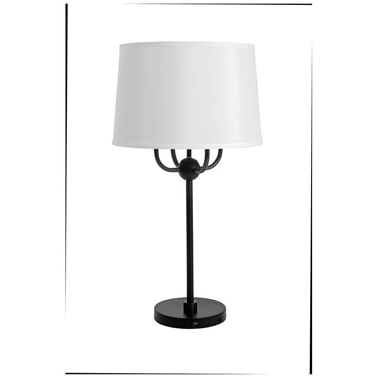 Image 1 House of Troy Alpine 30" High Black Finish Table Lamp