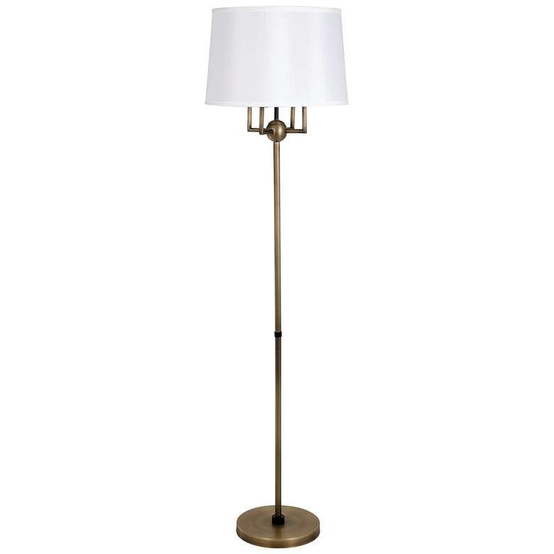 Image 1 House of Troy Alpine 64 3/4" Dark Brass Finish 4-Light Floor Lamp