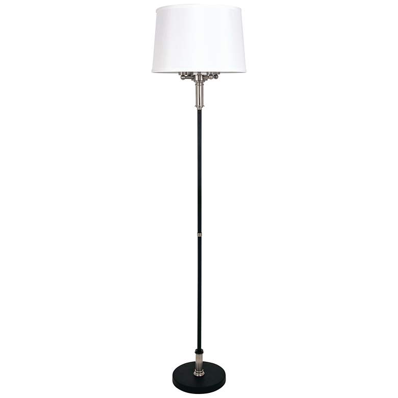 Image 1 House of Troy Alpine 67" 4-Light Silver and Black Floor Lamp