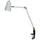 House of Troy Aria 18 1/2" Gold and White Swing Arm Clamp-On Lamp