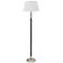 House of Troy Bennington Nickel 2-Light Black Floor Lamp
