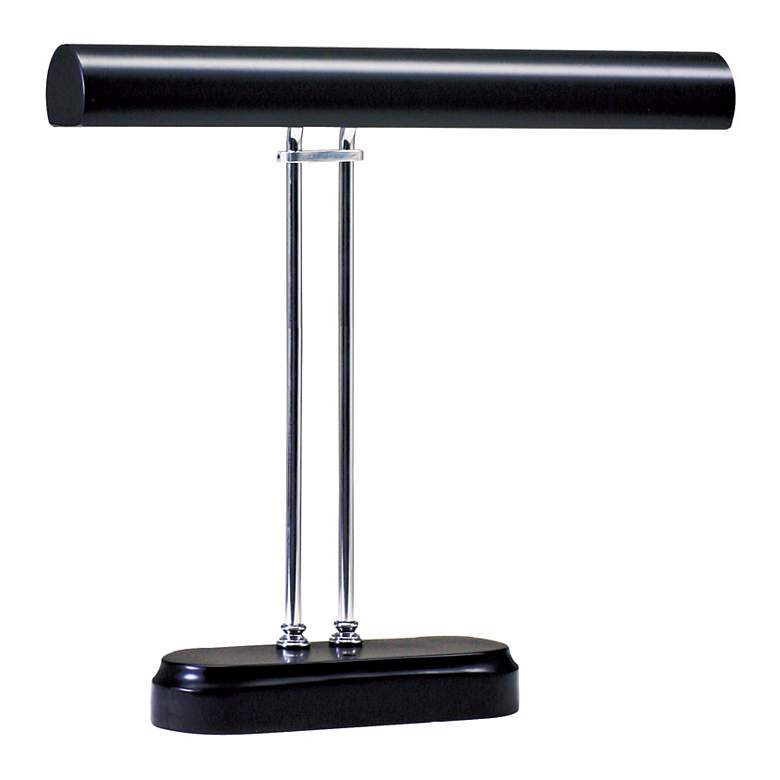 Image 3 House of Troy Black and Chrome 16 inch Wide Piano Desk Lamp