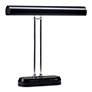 House of Troy Black and Chrome 16" Wide Piano Desk Lamp in scene