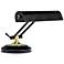 House of Troy Brass 10" Wide Black Finish Adjustable Piano Desk Lamp