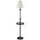 House of Troy Club Adjustable Height Oil Rubbed Bronze Floor Lamp with Tray