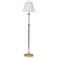 House of Troy Club Adjustable Height Polished Brass Finish Floor Lamp