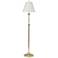 House of Troy Club Adjustable Polished Brass Floor Lamp