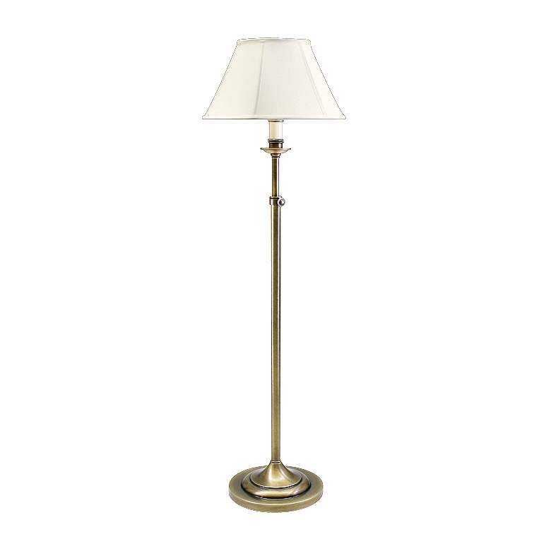 House of Troy Club Collection Adjustable Brass Floor Lamp - #77528 ...
