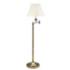 House of Troy Club Collection Adjustable Height Brass Swing Arm Floor Lamp