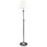 House of Troy Club Collection Adjustable Silver Floor Lamp
