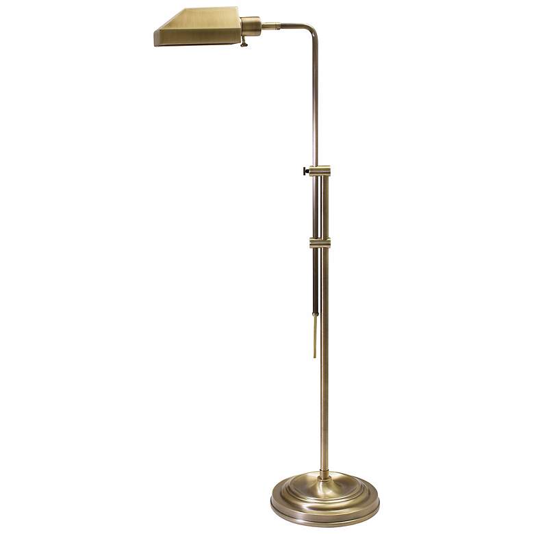 Image 2 House of Troy Coach Adjustable Height Antique Brass Pharmacy Floor Lamp