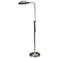 House of Troy Coach Adjustable Height Antique Silver Pharmacy Floor Lamp