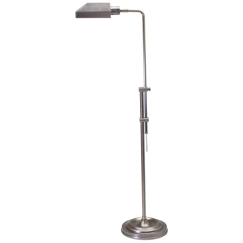 Image 1 House of Troy Coach Adjustable Height Antique Silver Pharmacy Floor Lamp