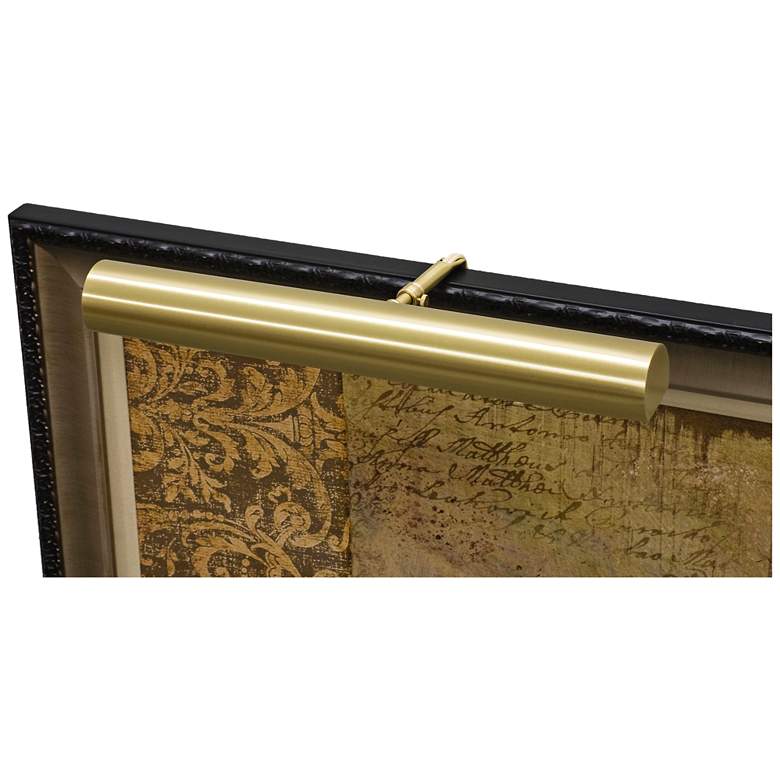 Image 1 House of Troy Contemporary 16"W Satin Brass Picture Light