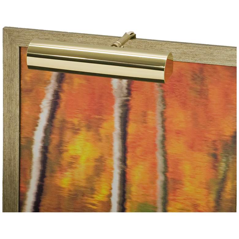 Image 1 House of Troy Contemporary 9"W Polished Brass Picture Light