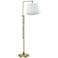 House of Troy Crown Point Antique Brass Floor Lamp
