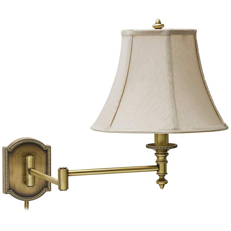 Image 1 House of Troy Decorative Brass Swing Arm Wall Lamp