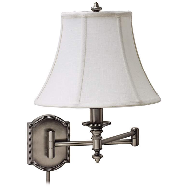 Image 1 House of Troy Decorative Silver Swing Arm Wall Lamp