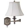 House of Troy Decorative Silver Swing Arm Wall Lamp