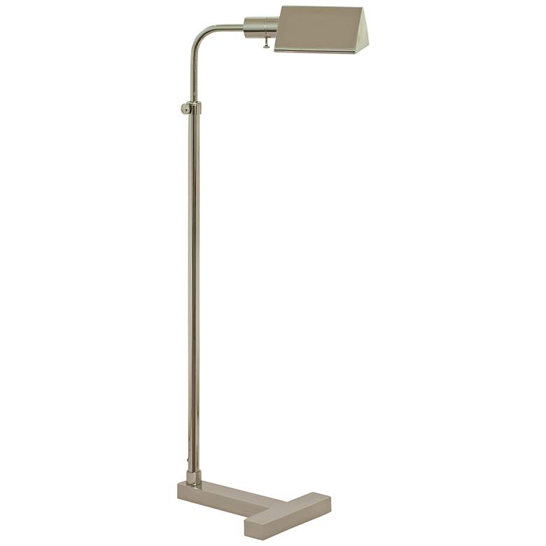 Image 2 House of Troy Fairfax Adjustable Height Polished Nickel Pharmacy Floor Lamp