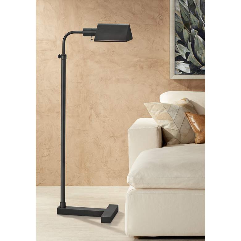 Image 1 House of Troy Fairfax Adjustable Oil Rubbed Bronze Pharmacy Floor Lamp