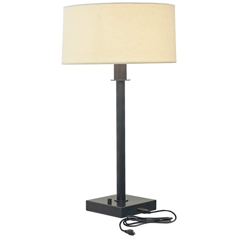 Image 2 House of Troy Franklin 27" Oil-Rubbed Bronze USB Table Lamp